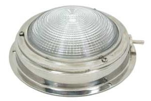 Stainless steel interior dome light - D.110mm - With switch #MT2140051