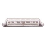 Luce a LED da Interno in Plastica 12V 6LED - Montaggio al Piano - Colore Luce Bianco 140x17x24Hmm #MT2145721