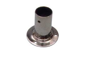 Light stainless steel round base at 90° - Tube D.22 mm #N60840500147