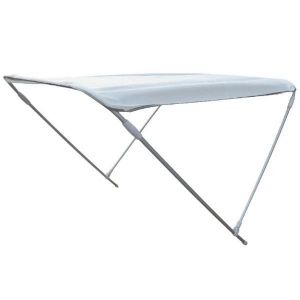 Aluminium 2 Arch Bimini H.110cm W.130cm L.180cm White #MT3266053