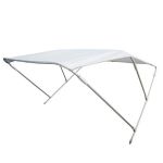 Aluminium 3 Arch Bimini H.110cm W.150cm L.180cm White #MT3265055