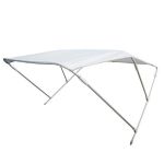 Aluminium 3 Arch Bimini H.110cm W.170cm L.180cm White #MT3265057