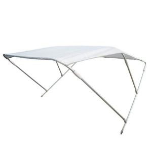 Aluminium 3 Arch Bimini H.140cm W.150cm L.180cm White #MT3265255