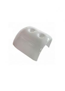 Tessilmare WHITE Plastic End Cap for Radial Fender Profile H.30mm #MT3833304