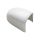 Tessilmare WHITE Plastic End Cap for Radial Fender Profile H.40mm #MT3833135