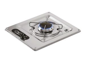Polished Stainless Steel Burny 1 Flush-in Gas Stove 1 Burner 320x285mm #MT1504540