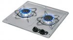Polished Stainless Steel Burny 2 Flush-in Gas Stove 2 Burners 380x360mm #MT1504550