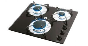 Chrystal PV1352 Tempered Glass Top Flush-in Stove - 3 Burner - 420x370mm #MT1506603