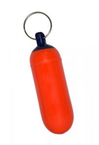 Red/Blue Cylindrical Fender Floating Keyring #N40618303599R