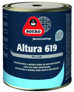 Boero Altura 619 Antivegetativa a Matrice Dura ad Alta Prestazione 2,5Lt 118 Blu Scuro #45100025