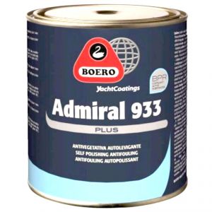 Boero Admiral 933 Plus Self Polishing Antifouling 0,75 Lt 118 Dark Blue #45100112