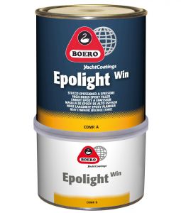 Boero Epolight Win Stucco Eposidico Bicomponente A+B a Spessore 750ml 001 Verde Chiaro #45100510