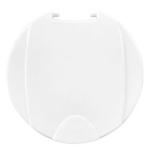 White shower head housing Ø70/98mm with watertight cover N42737302441