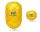 Yellow PVC Regatta mark buoy Ø90X150cm #FNIP16448