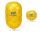 Yellow PVC Regatta mark buoy Ø90X150cm #FNIP16448