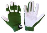 EDIS TOP LINE Gloves Green Leather and Double Stretch #476COL2004