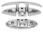 Foldable polished Stainless Steel mooring cleat. Length 120mm Width 40mm #MT1114912