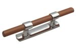 Chromed Brass double shaft wooden ledge cleat Length 220mm #MT1101413