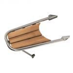 R.Marine 65 Teak bow platform with Stainless Steel tubing and hardware  #MT1155006