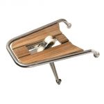 R.Marine 75 Teak bow platform with Stainless Steel tubing and hardware #MT1155008