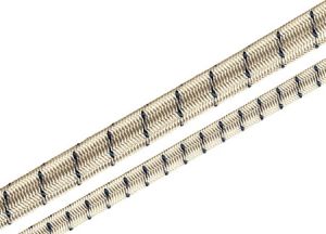 White elastic shock cord ø 3mm Sold by meter #N121000619500