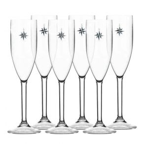 Marine Business Set 6pz Calice da Champagne 52x140mm MT5801239