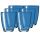 6pcs Tiburón Tumbler Glasses 85x103mm Blue MT5802056
