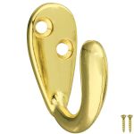 Brass single wardrobe hook Gold Colour 15x40mm #MT0335601