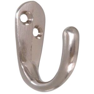 Gancio appendiabiti singolo in Ottone 15x40mm Cromato #N60043805283