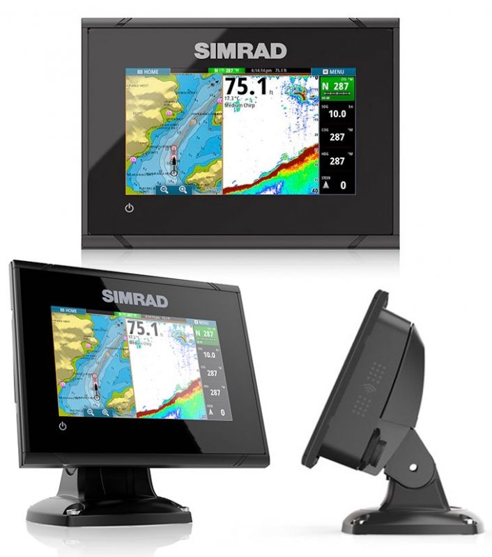 Simrad go 5 xse chartplotter with downscan transducer 000 14456 001