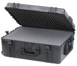 Waterproof Trolley Case Cubed Foam 620H250STR Black VHF Video Cameras #66020030