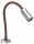 Quick AUDREY 1.5W 10-30V IP40 Satin Aluminum Reading Light with Switch #Q25400016