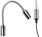 Quick Luce AUDREY WALL USB 1.5W in Alluminio Cromato con Switch 10-30V #Q25400025