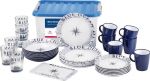Blue Ocean Kitchenware Set of crockery for 6 covered #OS4843150