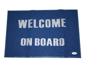 Tappeto Welcome on board Blu 60x90cm #LZ57198