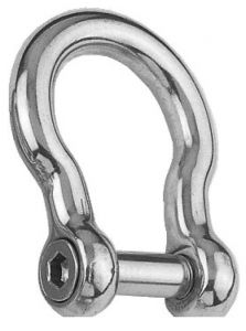 Bow shackle AISI 316 6 mm  #N61641100420