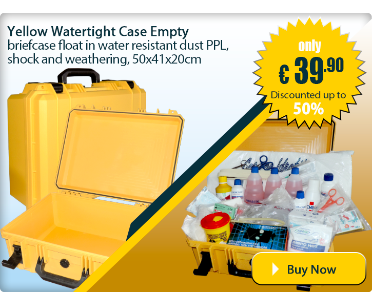 Yellow Watertight Case Empty