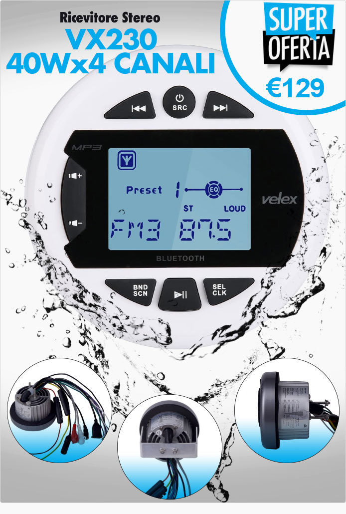 Autoradio Stereo Nautico