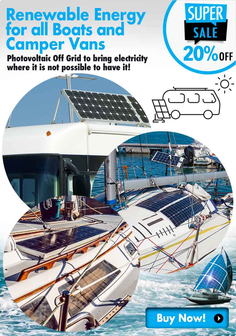 Photovoltaic Marine Camper Chargers Batteries Inverter