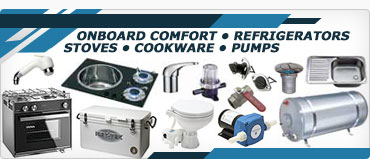 Onboard Comfort Refrigerators Stoves Tableware Pumps