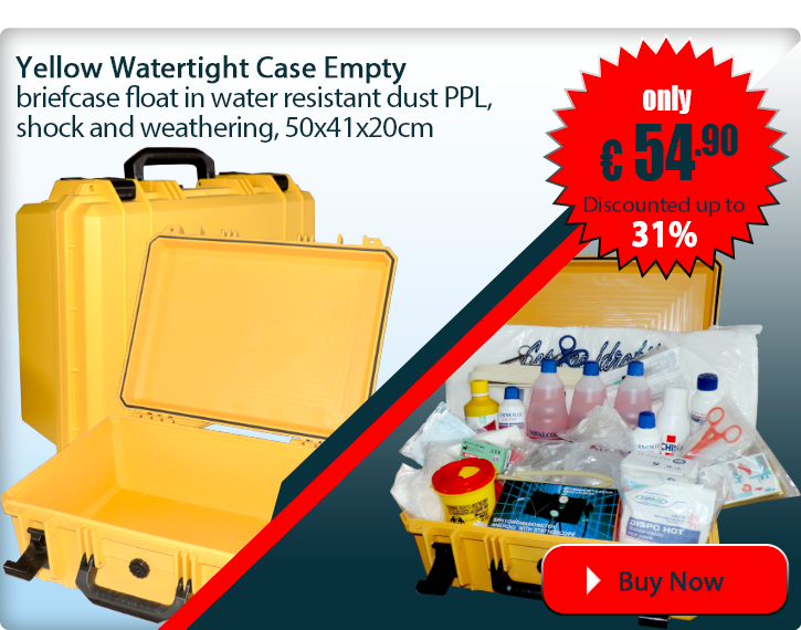 Yellow Watertight Case Empty