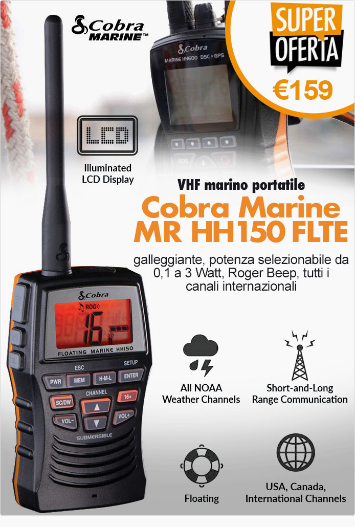 EPIRB VHF Ricetrasmettitore Nautico portatile Fisso