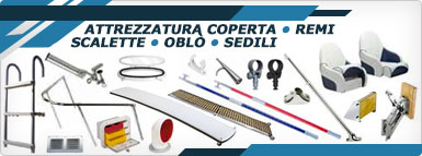 Attrezzatura Coperta Remi Scalette Oblò Sedili