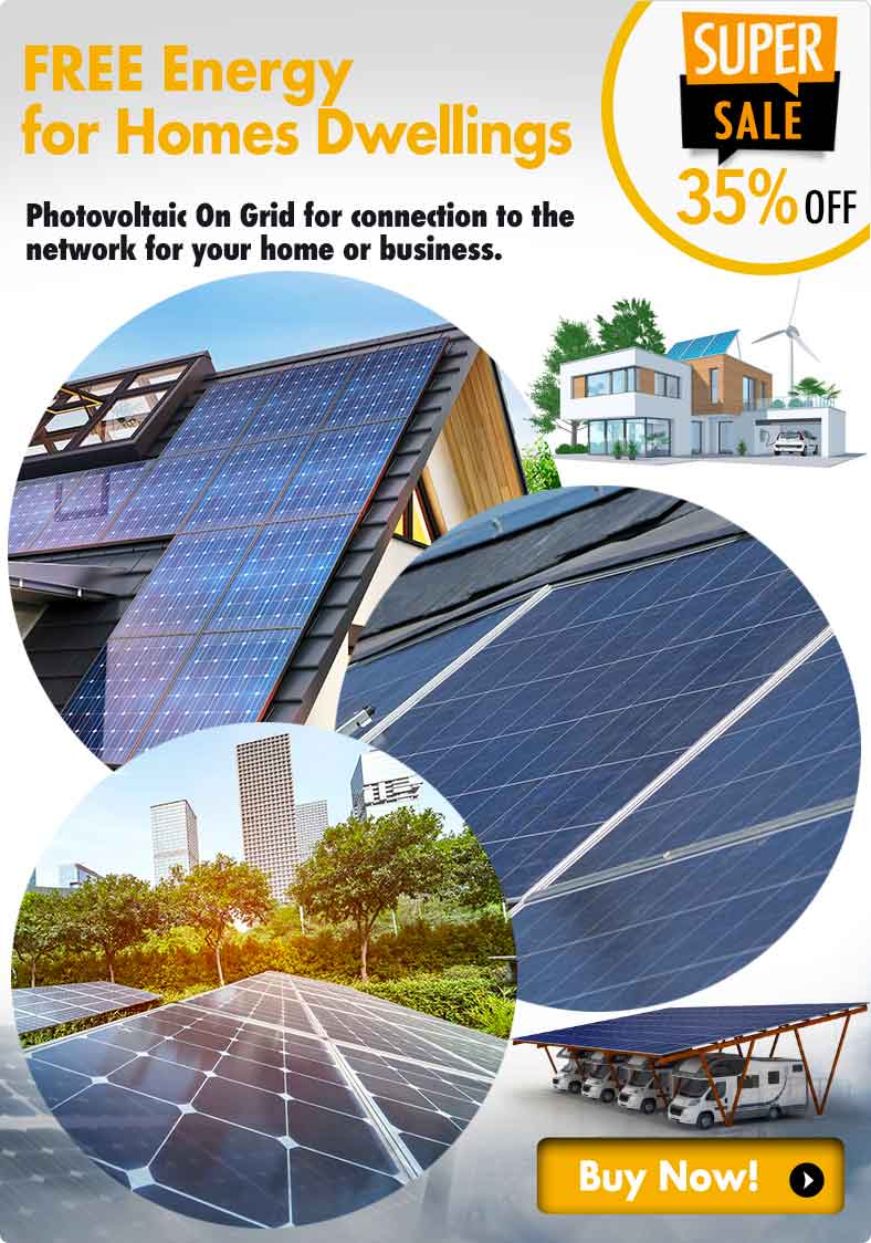 ON-OFF GRID and Ibrid Photovoltaic for home